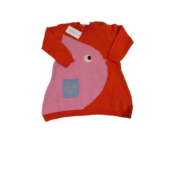 Munich Blue Baby Girl Toddler Infant Child Lot Of 2 Sweater Dresses 18-24 Months - Picture 8 of 10